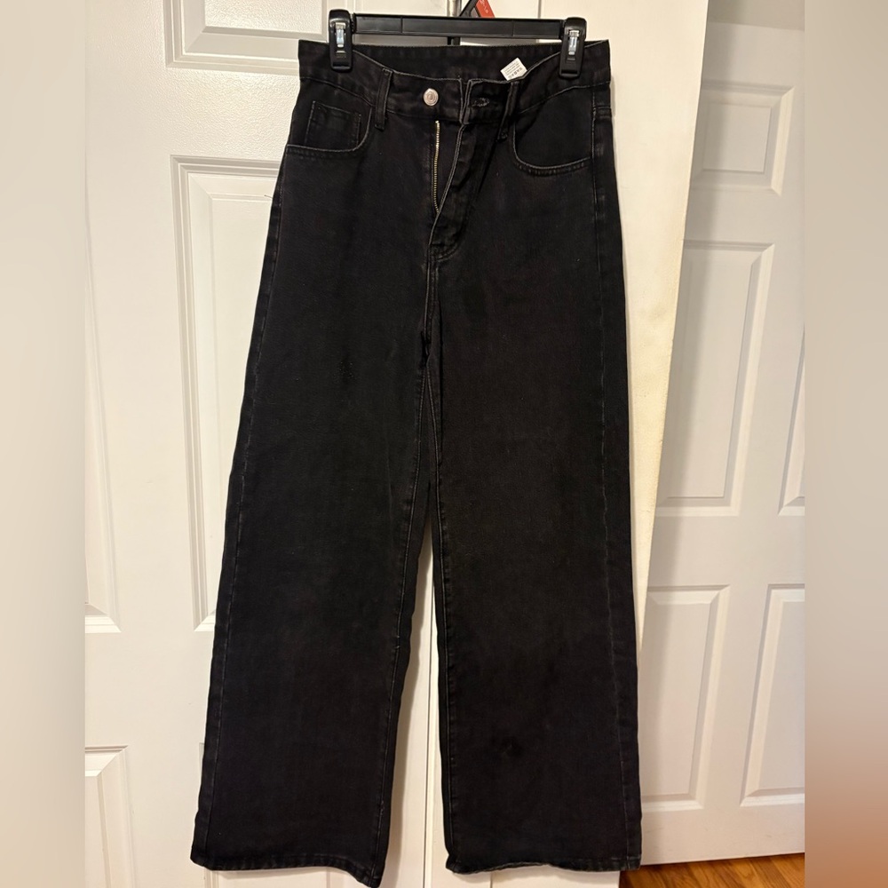 SHEIN Womens Black Straight Jeans